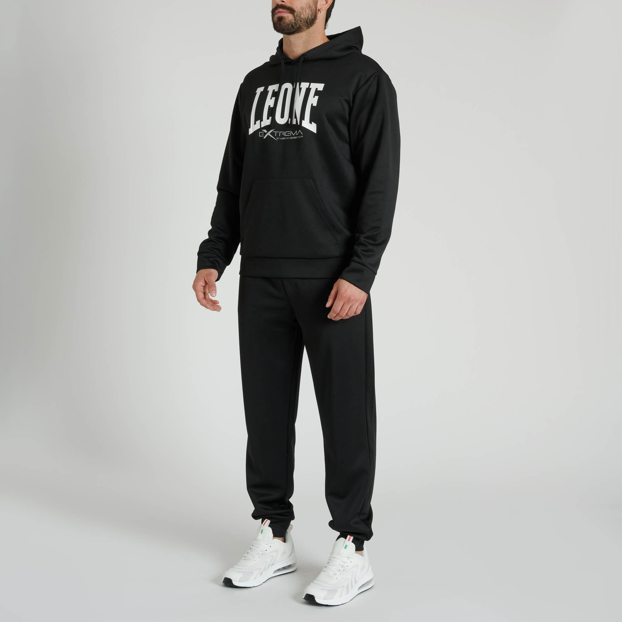 Sudadera con capucha Leone1947 LOGO negra L 4/4