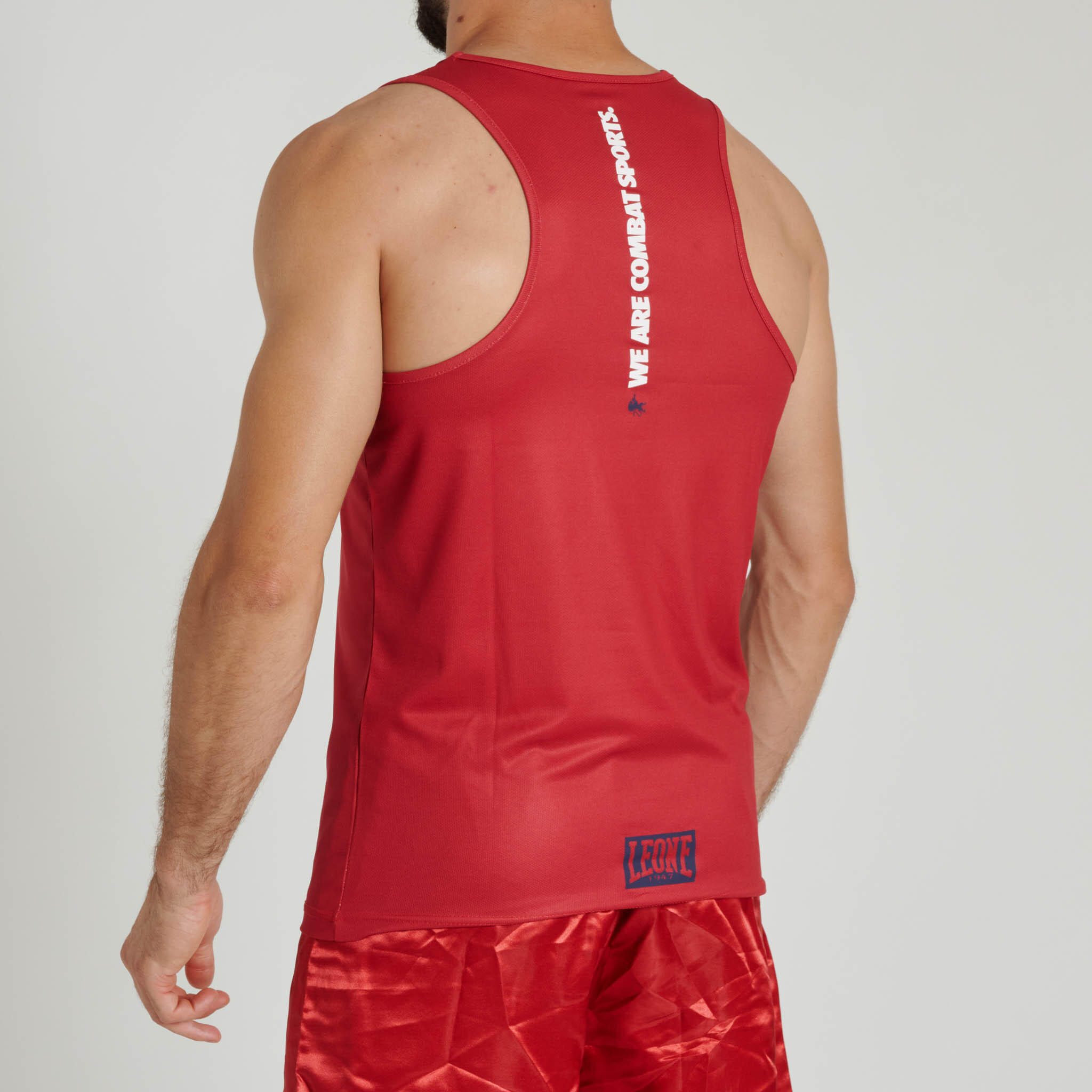 Camiseta de boxeo sin mangas Leone1947 COLOR BLOCK roja XL 2/2