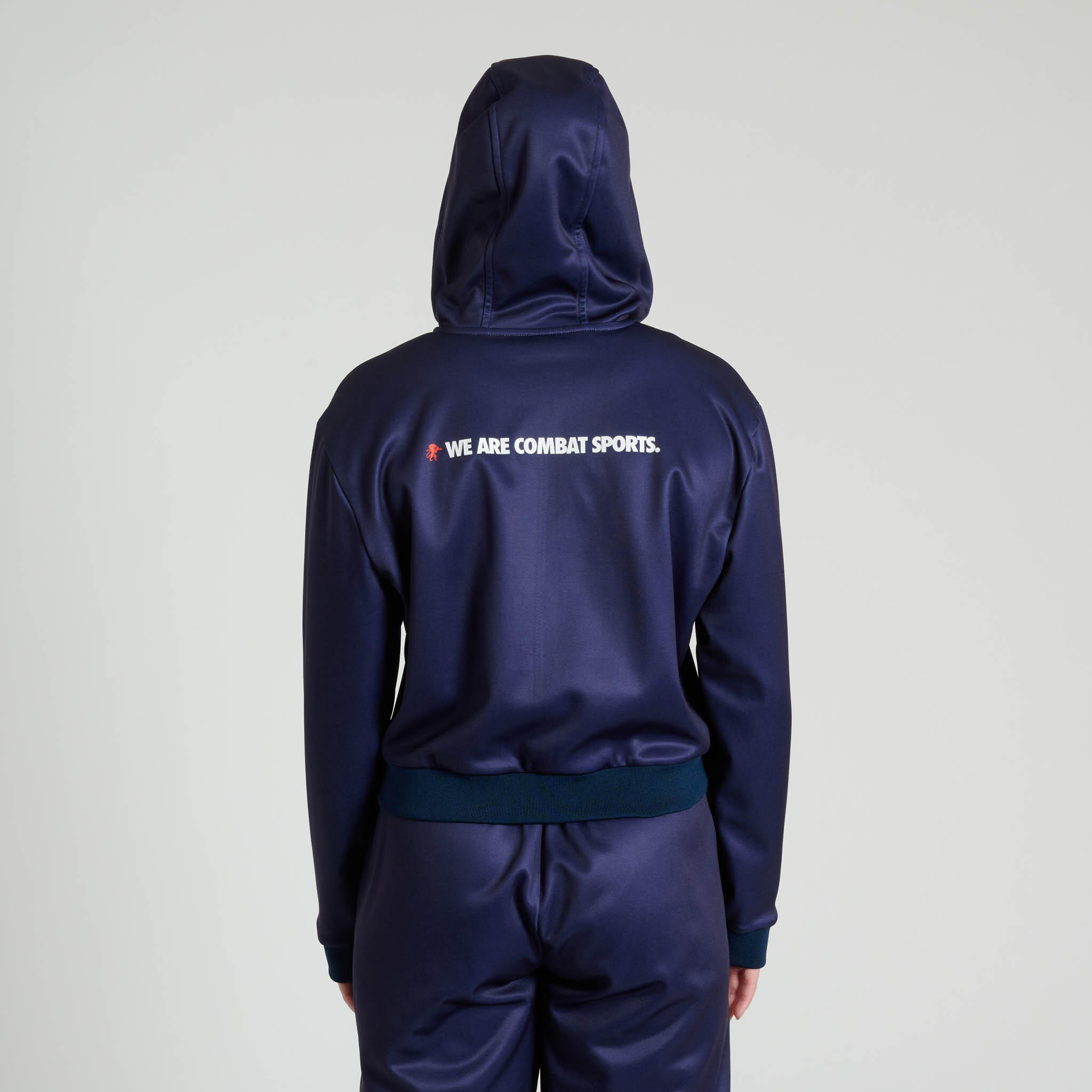 Leone1947 Sudadera con capucha mujer LOGO WACS azul S 3/4