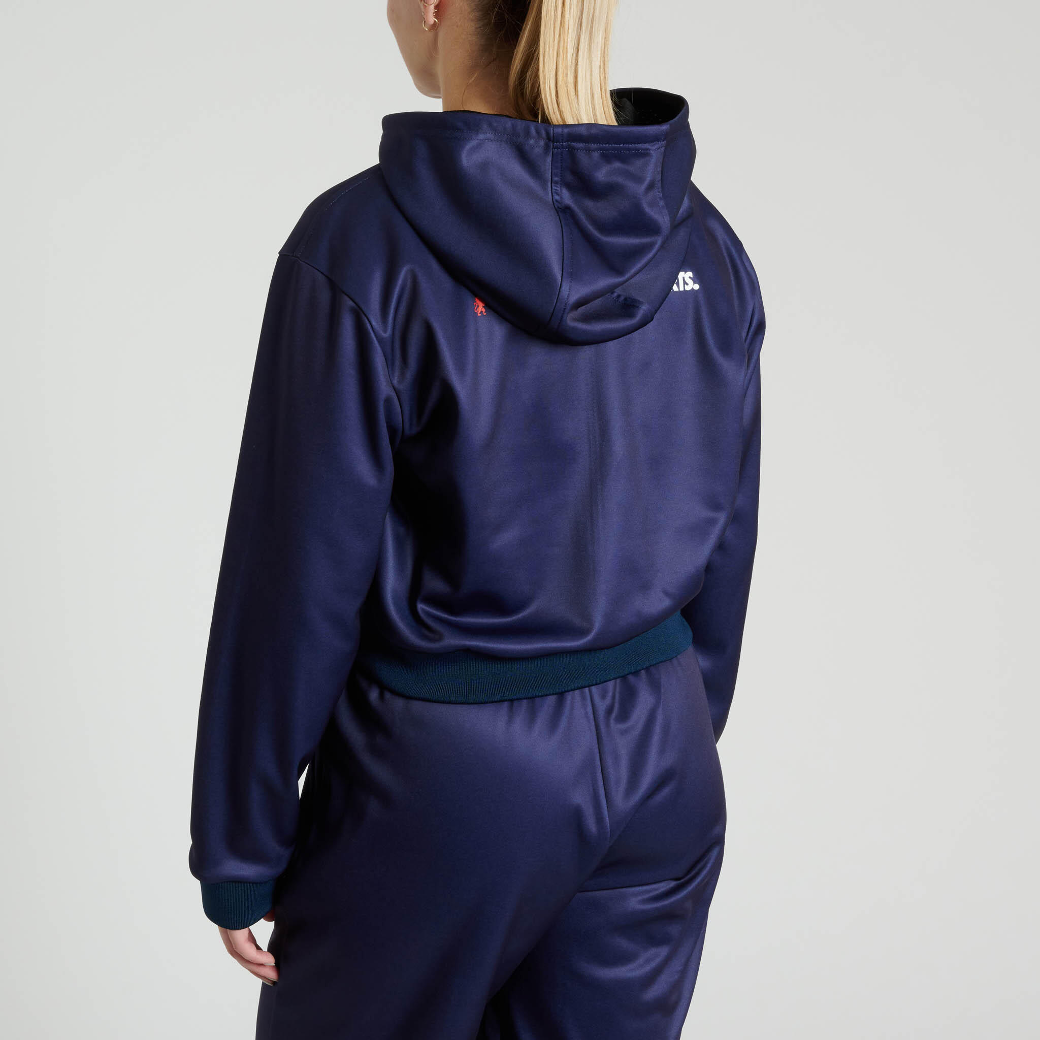Leone1947 Sudadera con capucha mujer LOGO WACS azul S 2/4
