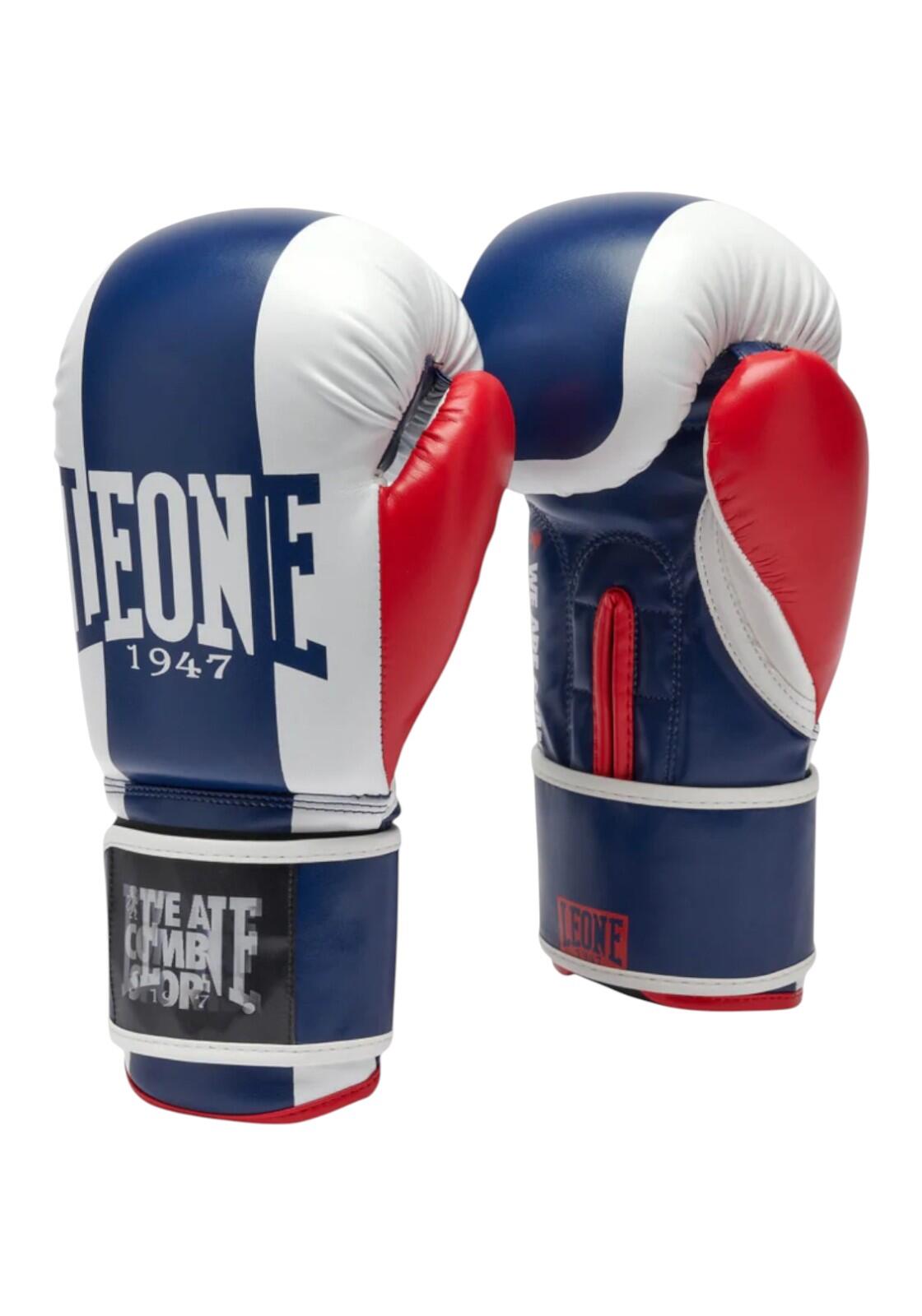 Guantes de boxeo Leone1947 COLOR BLOCK 12 OZ azul, blanco, rojo 4/6
