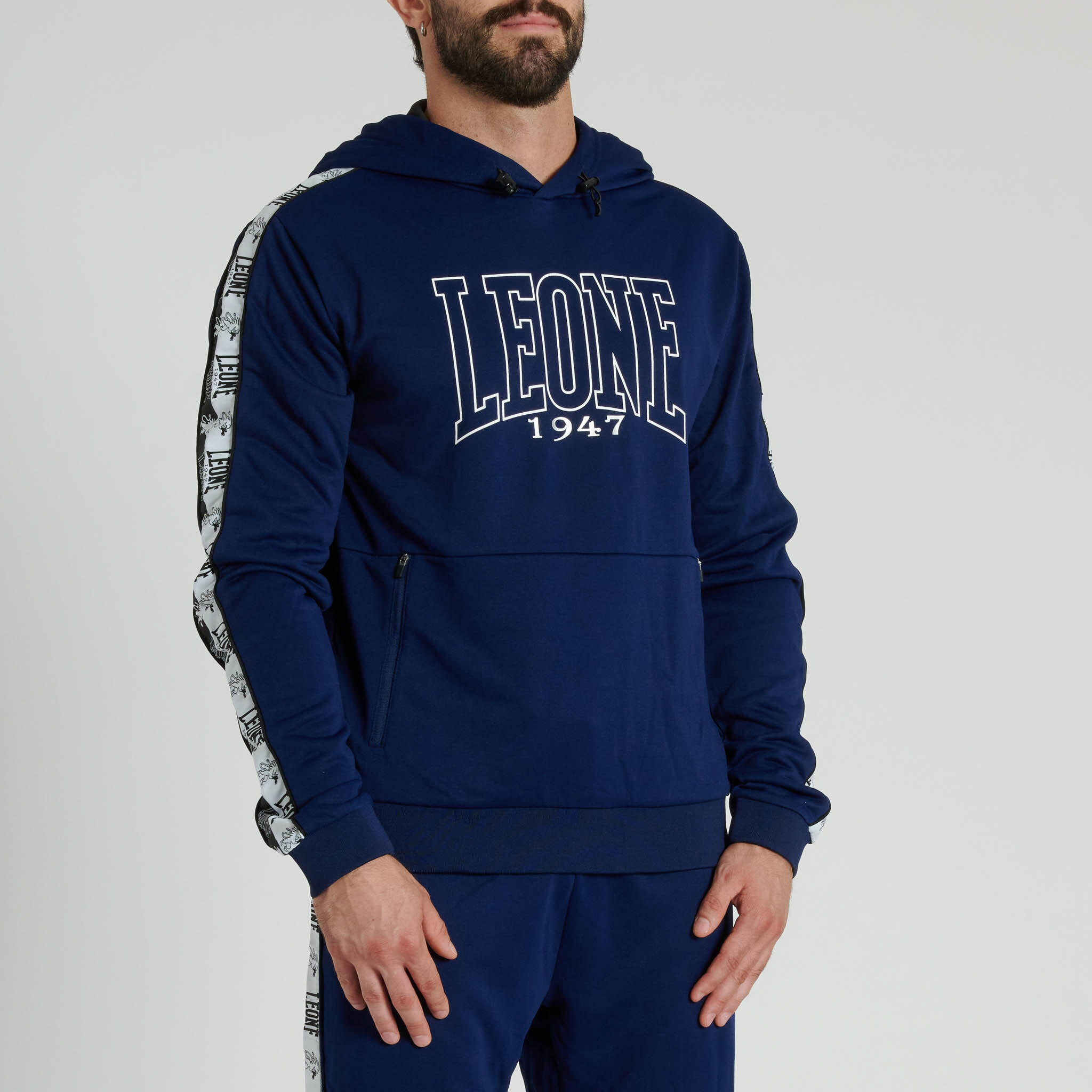 Leone1947 Sudadera con capucha ICONIC azul M 2/6