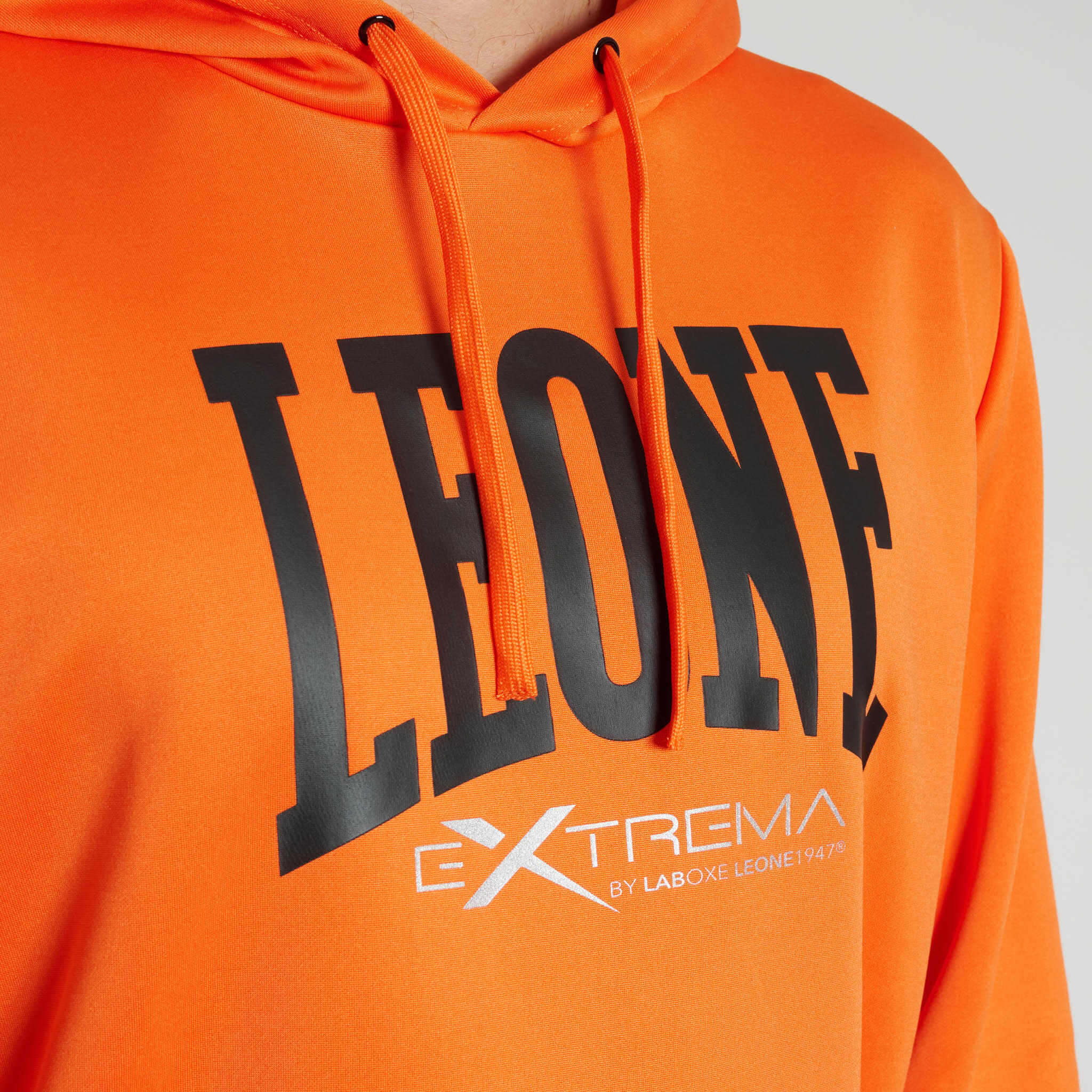 Leone1947 Sudadera con capucha LOGO naranja S 3/3