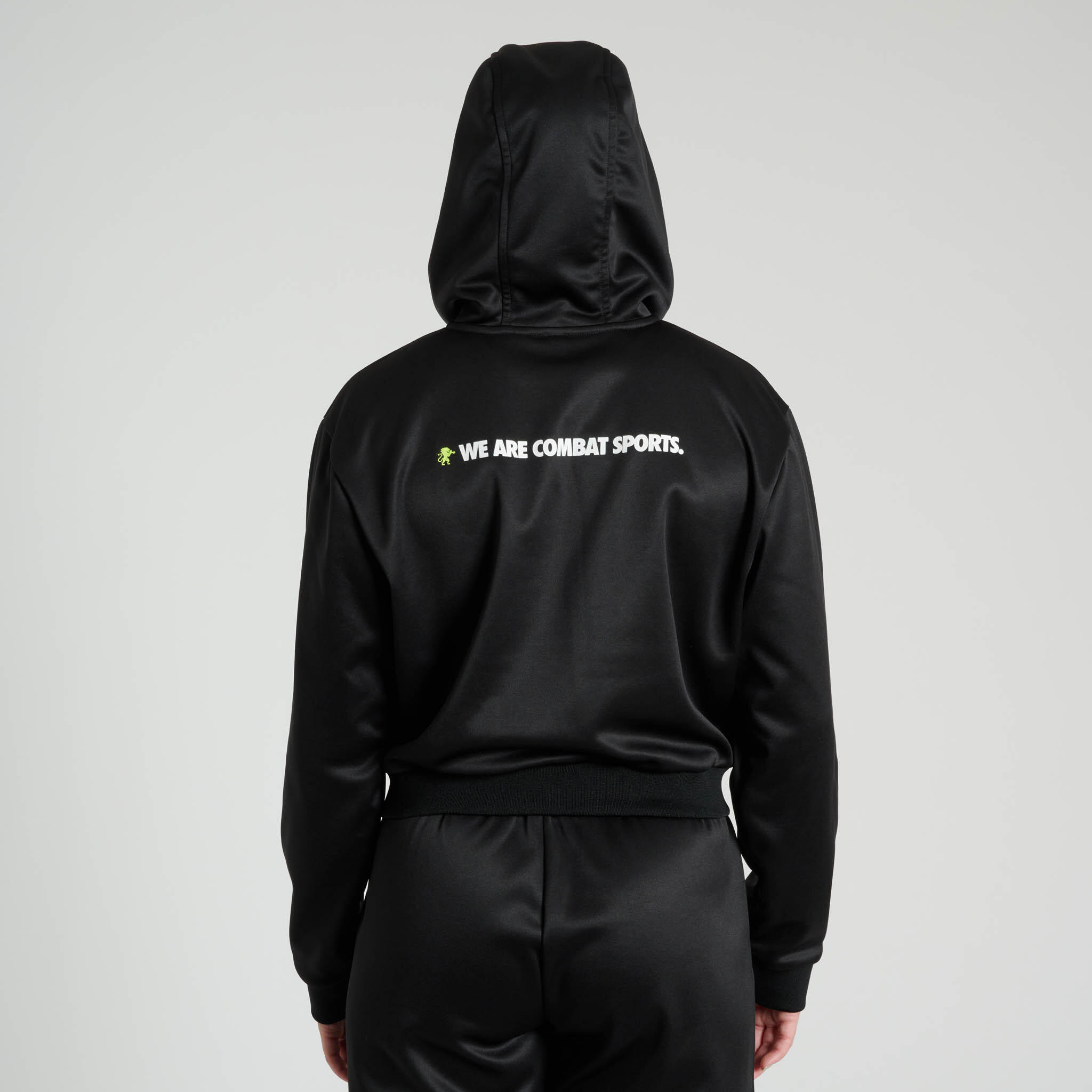 Leone1947 Sudadera mujer con capucha LOGO WACS negro S 3/4