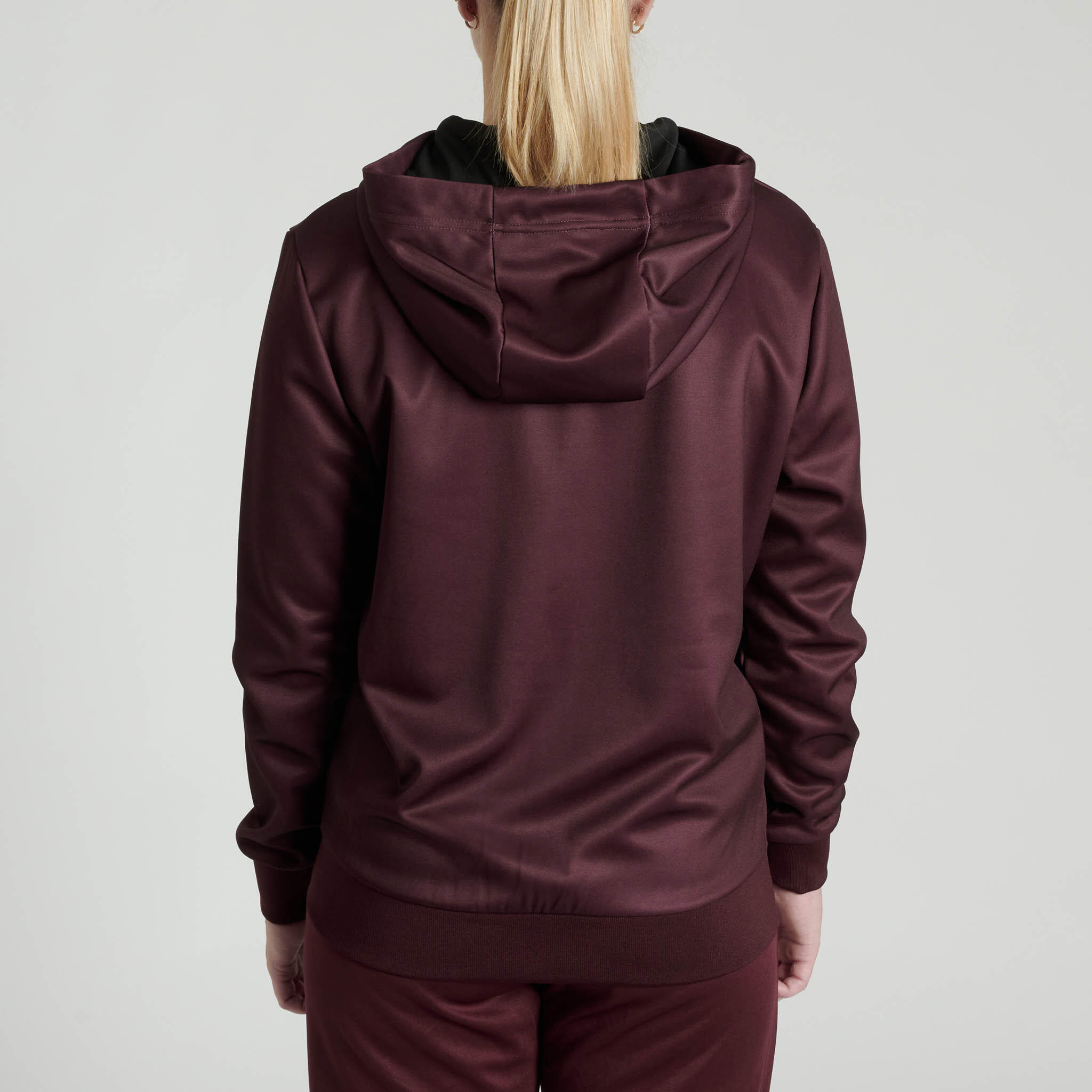 Leone1947 Sudadera con capucha mujer LOGO berenjena S 2/3