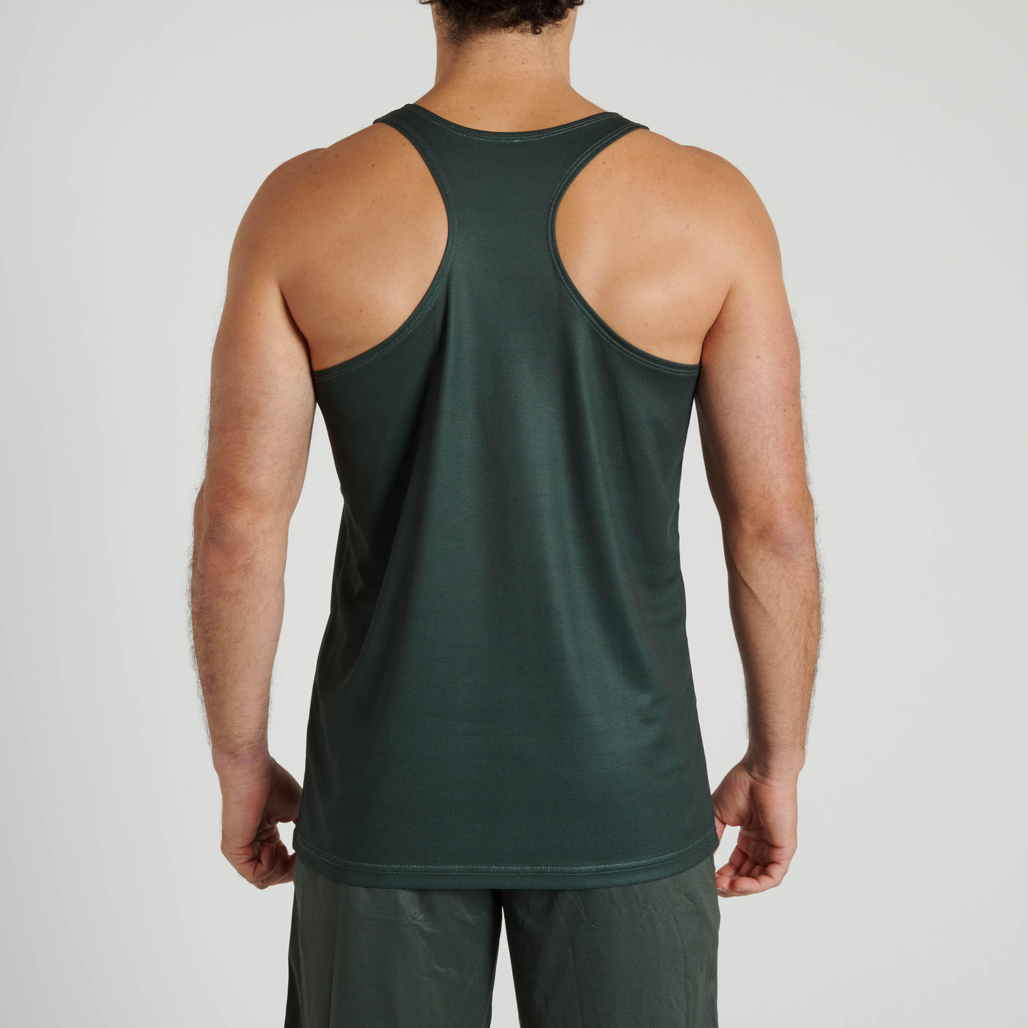 Leone1947 Camiseta tirantes LOGO verde oliva M 2/3