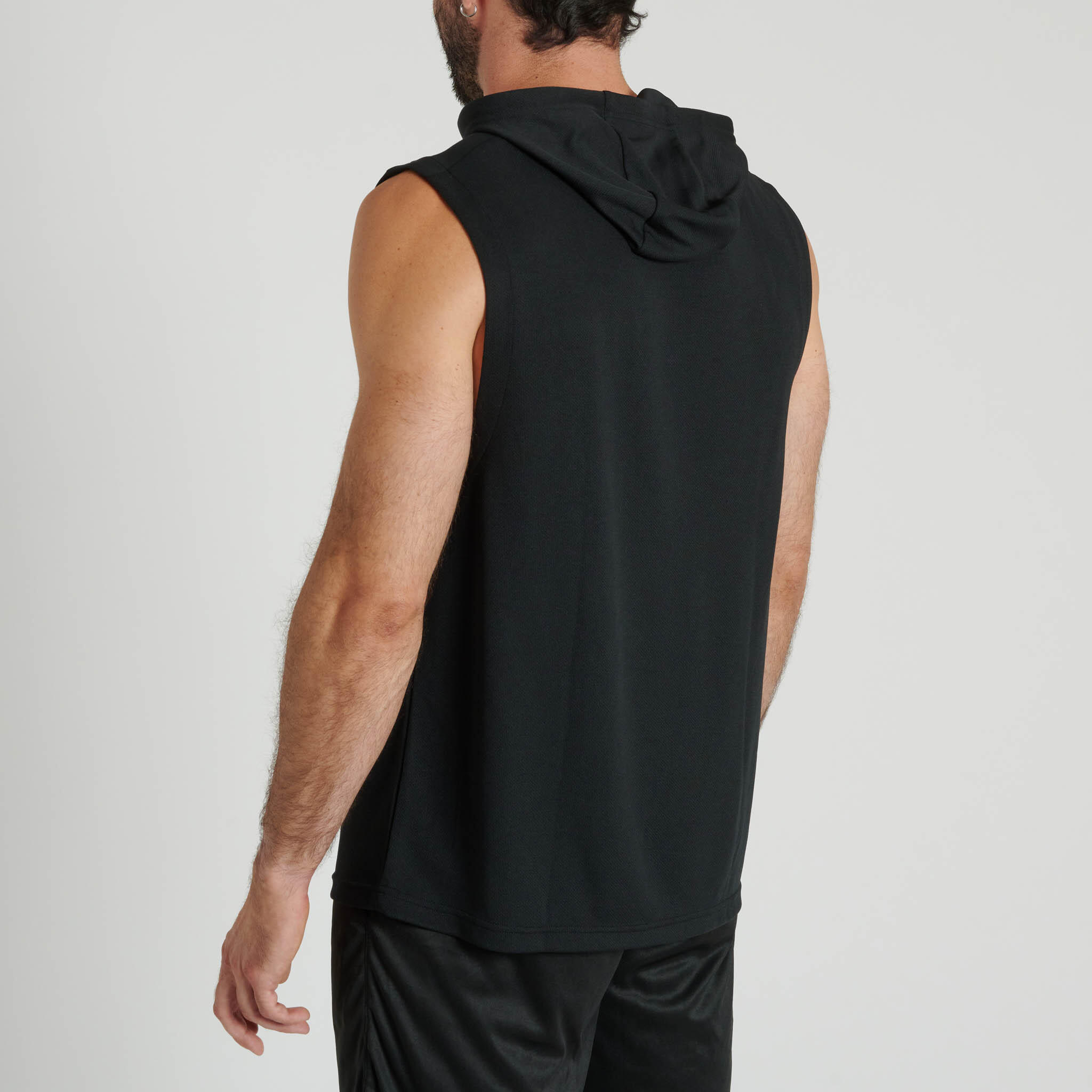 Leone1947 Sudadera sin mangas con capucha LOGO negro XS 2/3