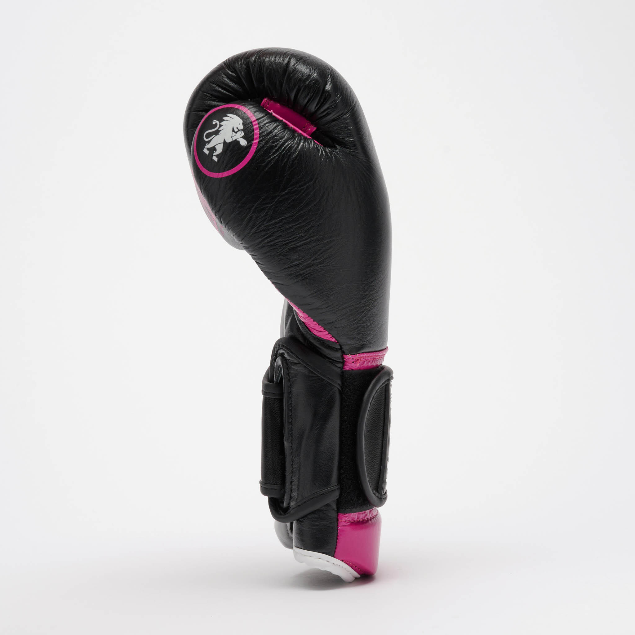 Leone1947 Guantes de Boxeo Professional 2 Piel de búfalo 10 oz M fucsia 3/5