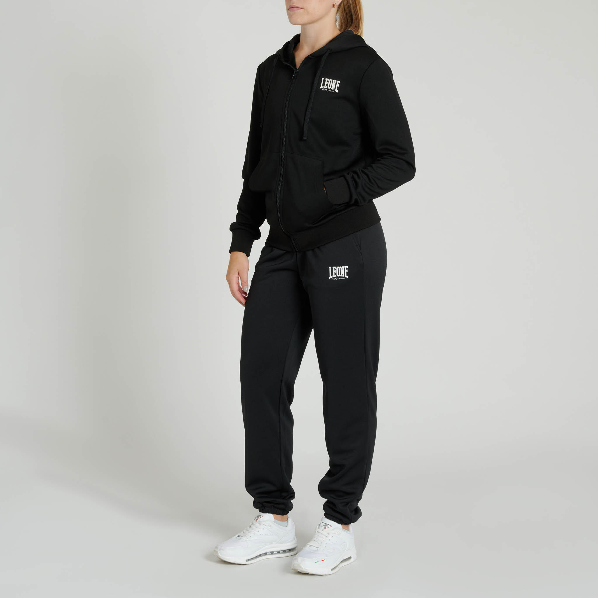 Sudadera con capucha mujer Leone1947 LOGO negro M 3/3