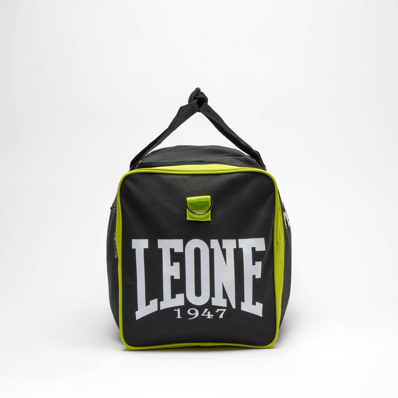 Geanta LEONE Color Block Negru/Verde