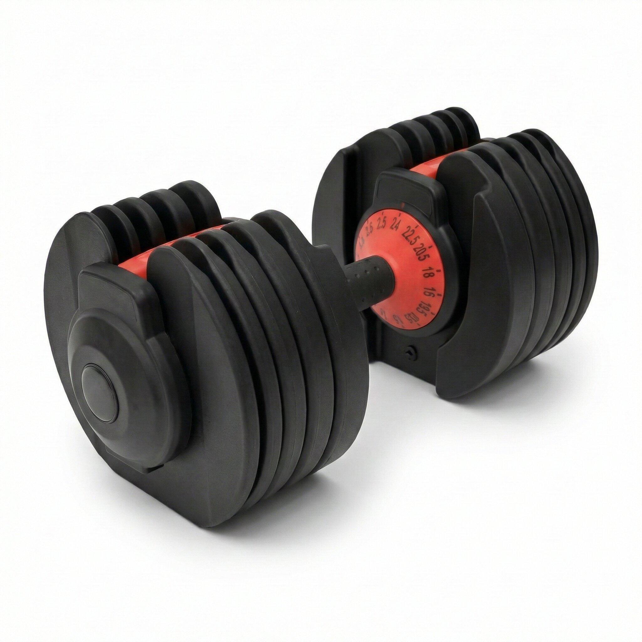 Manubrio Pesi Palestra Casa Da 2.5 A 24 Kg - 15 Livelli Regolabili Set V2 Con Ba 2/7