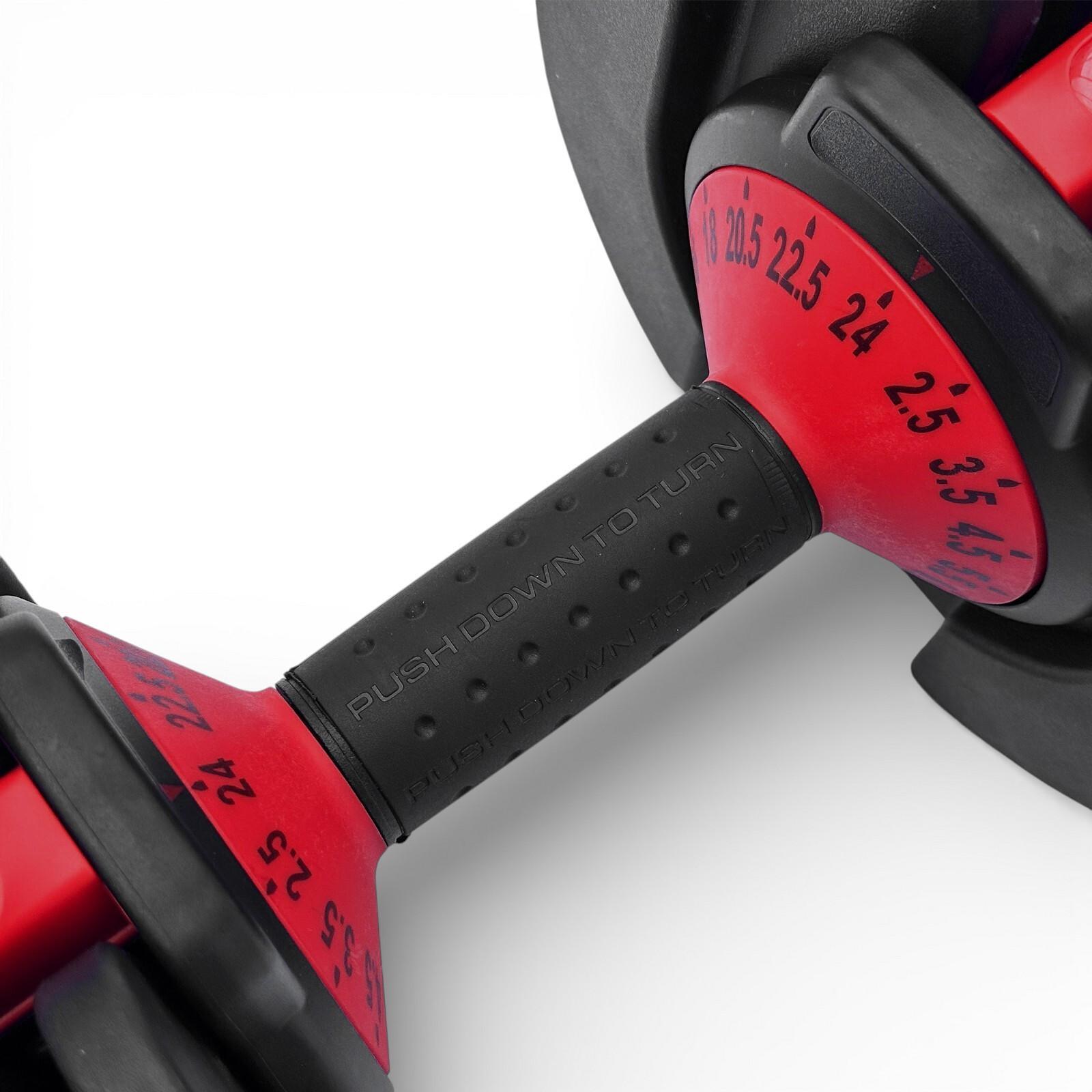 Manubrio Pesi Palestra Casa Da 2.5 A 24 Kg - 15 Livelli Regolabili Set V2 Con Ba 6/7