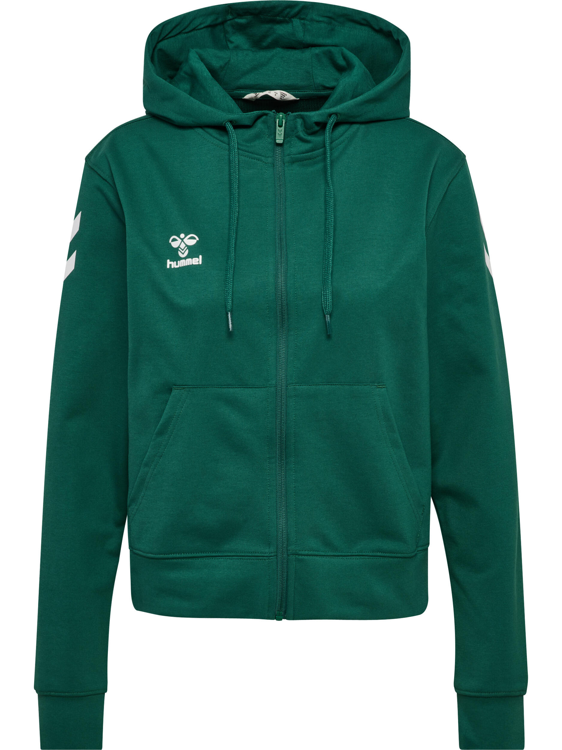 Sweat À Capuche Femme - INSFITY - Vert - Fermeture Éclair - Manches Longues Vert - Prêt-à-Porter