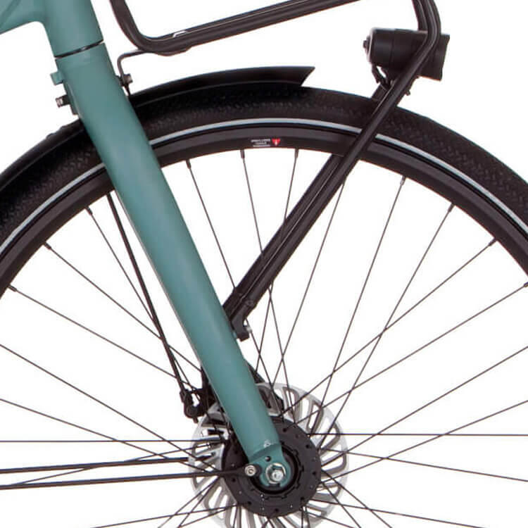 Cortina straight front fork 1-1/8 x 250 black Matt Laurel