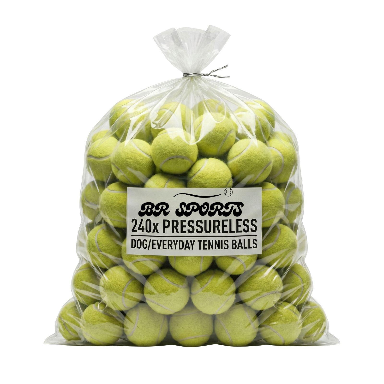 240x Pressureless Dog/Everyday Tennis Balls (Dog Toys)