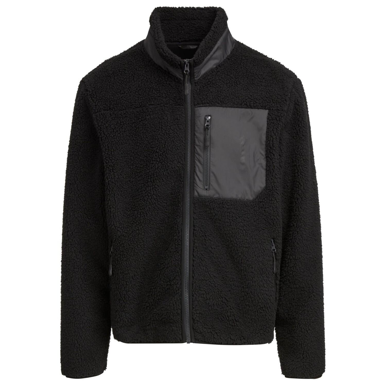 Build Your Brand Mens Bonded Sherpa Jacket