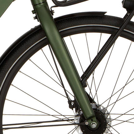 Fourche avant rigide Cortina 28 pouces V‑Brake vert mat