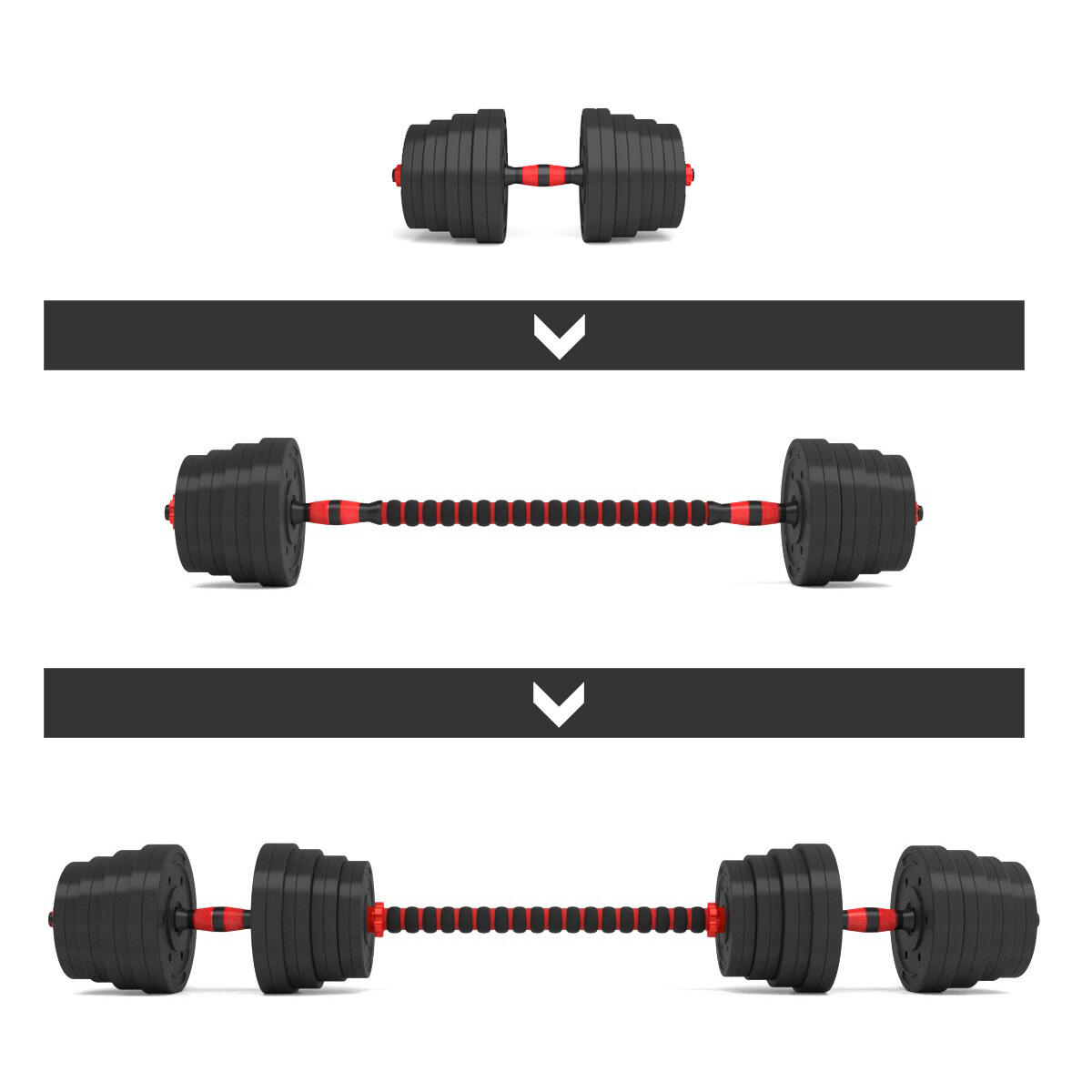 Verstelbare Halter en Dumbbell Set - 30 kg 3/7
