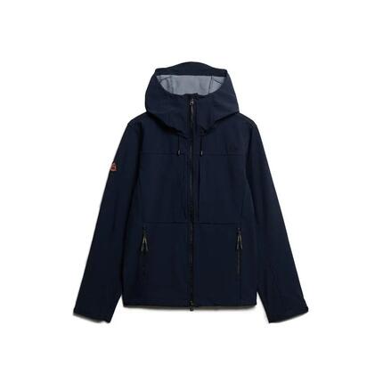 superdry Kurtka Softshell Trekker z Kapturem, wodoodporna powłoka – Fort Taupe