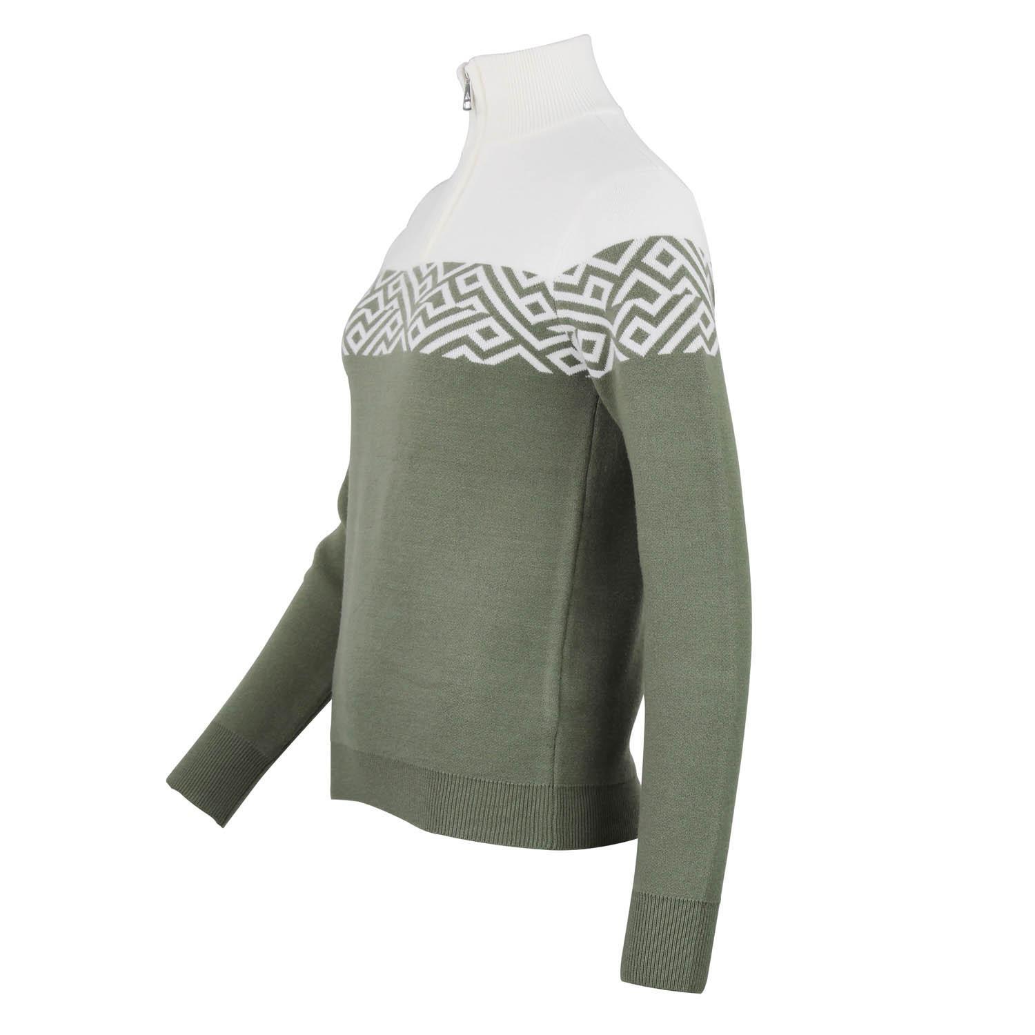 Pull col roulé 1/2 zip femme Peak Mountain Akar 3/4