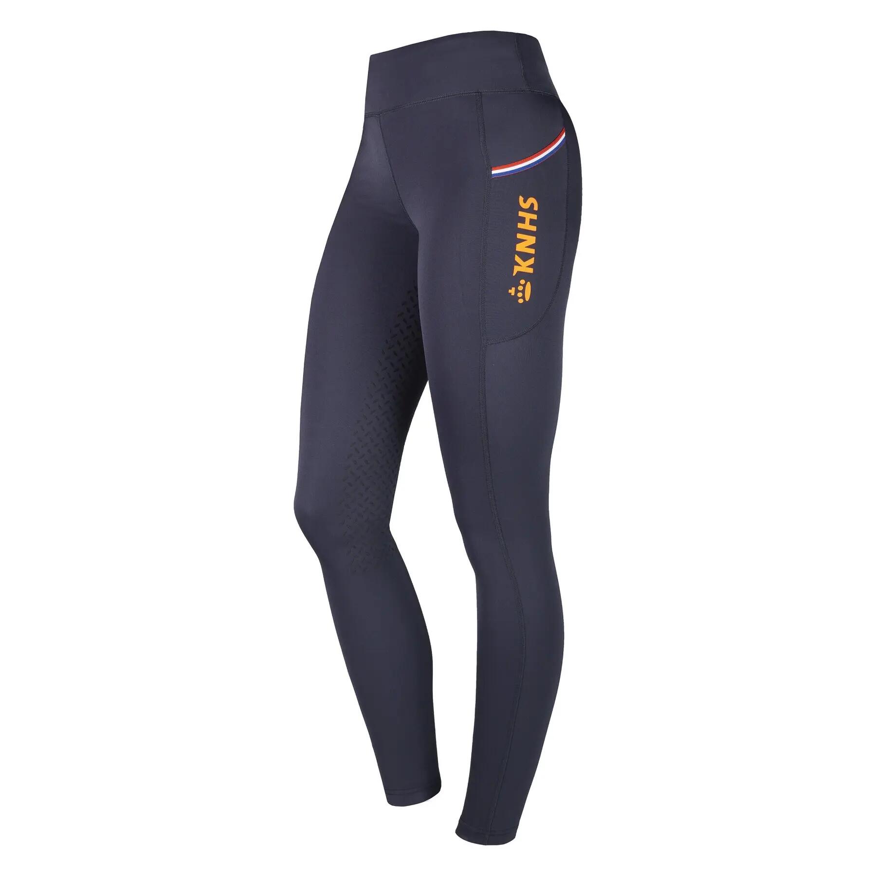 Leggings da equitazione full grip da donna HORKA KNHS 2/4