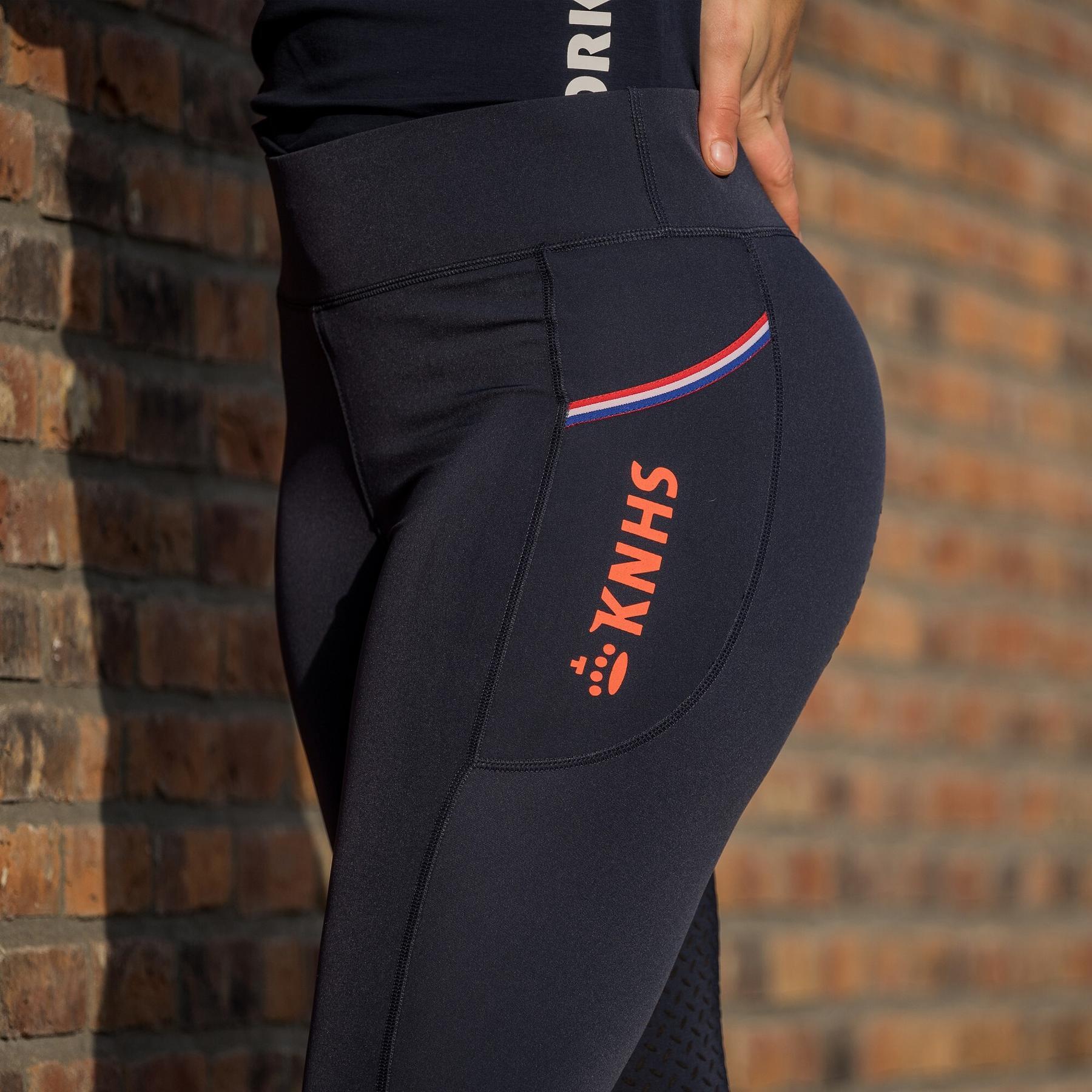 Leggings da equitazione full grip da donna HORKA KNHS 4/4