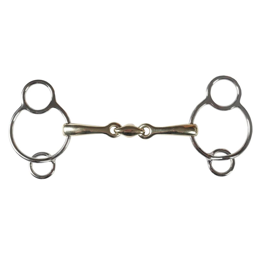 3-ring bit for double jointed horse HORKA Pessoa