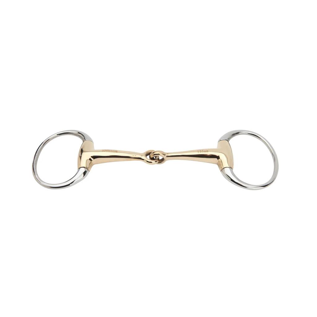 2-ring bit for horse with jointed mouthpiece HORKA