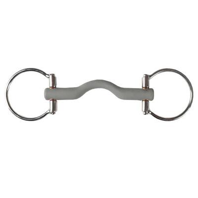 Mors met 2 rubberen ringen voor een laag gedragen paard horka