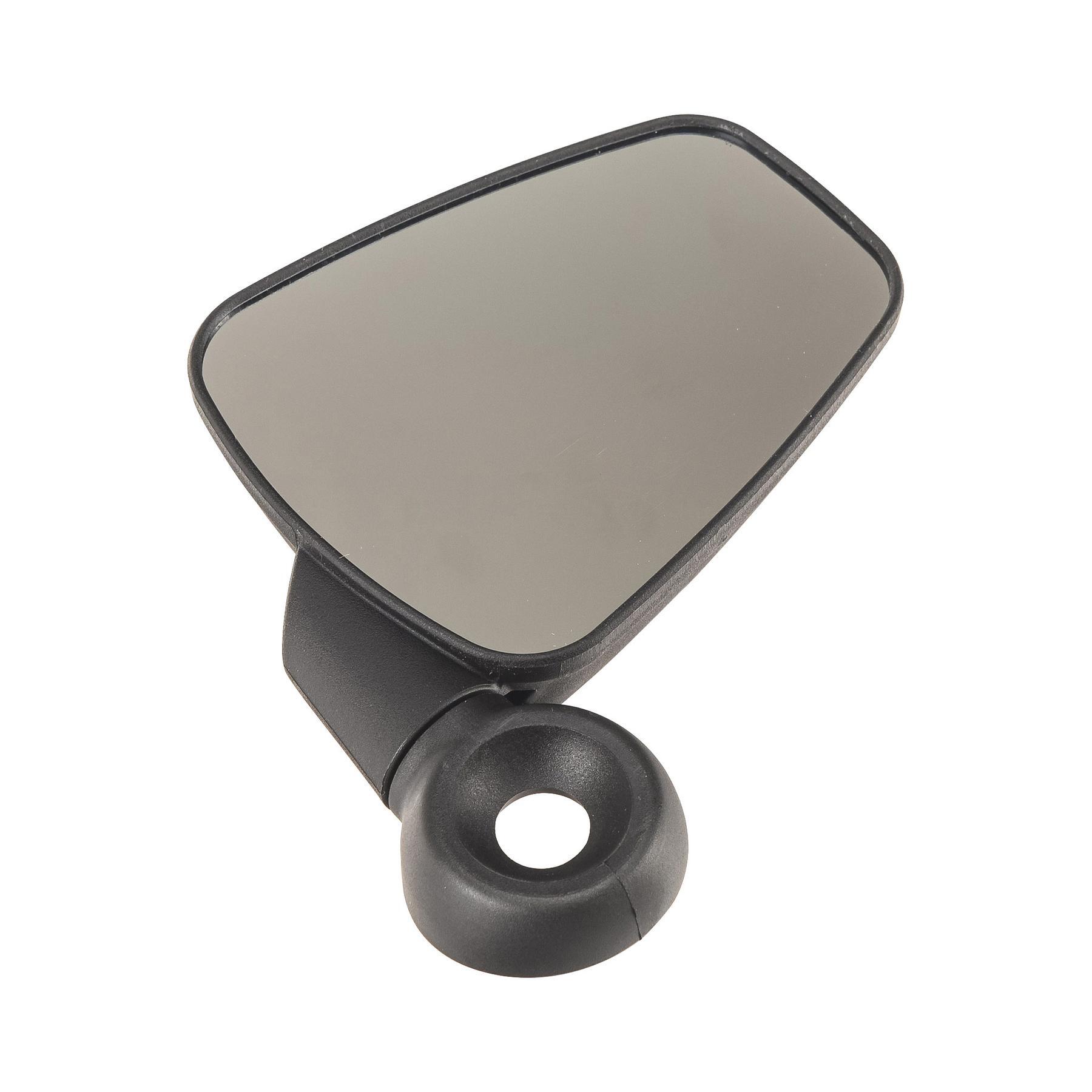 Rétroviseur ZEFAL Dooback 2 - Droit, Noir, Large Miroir Orientable Pour Guidon Vélo