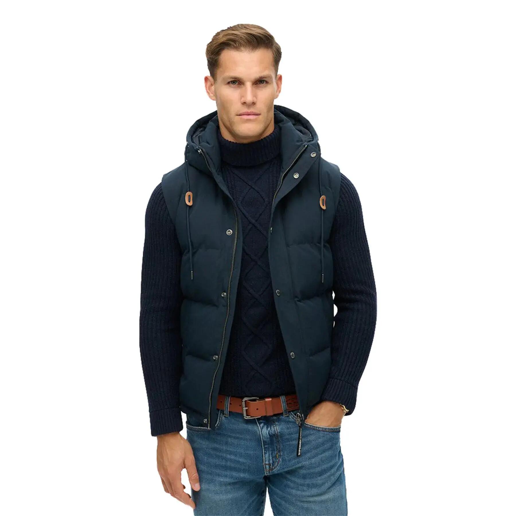 Doudoune sans manches à capuche Superdry Everest 2/7