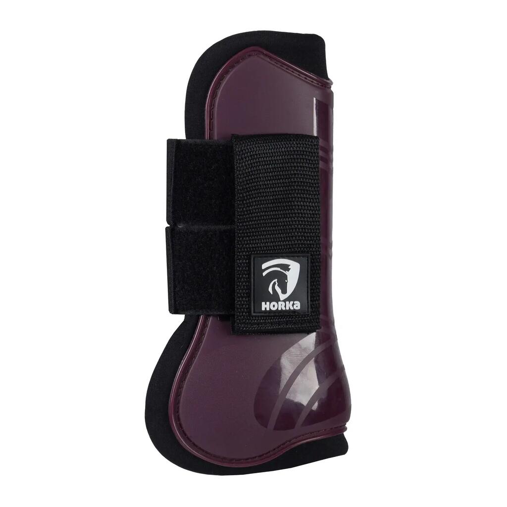 Open front horse boots in PVC HORKA
