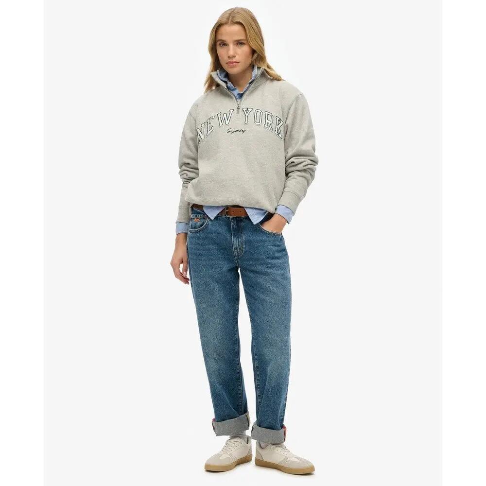 Sweatshirt 1/2 zip femme Superdry Athletic Ess Applique 3/6