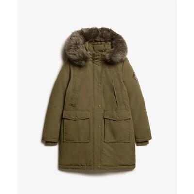 Vrouwen parka met nepbont superdry everest