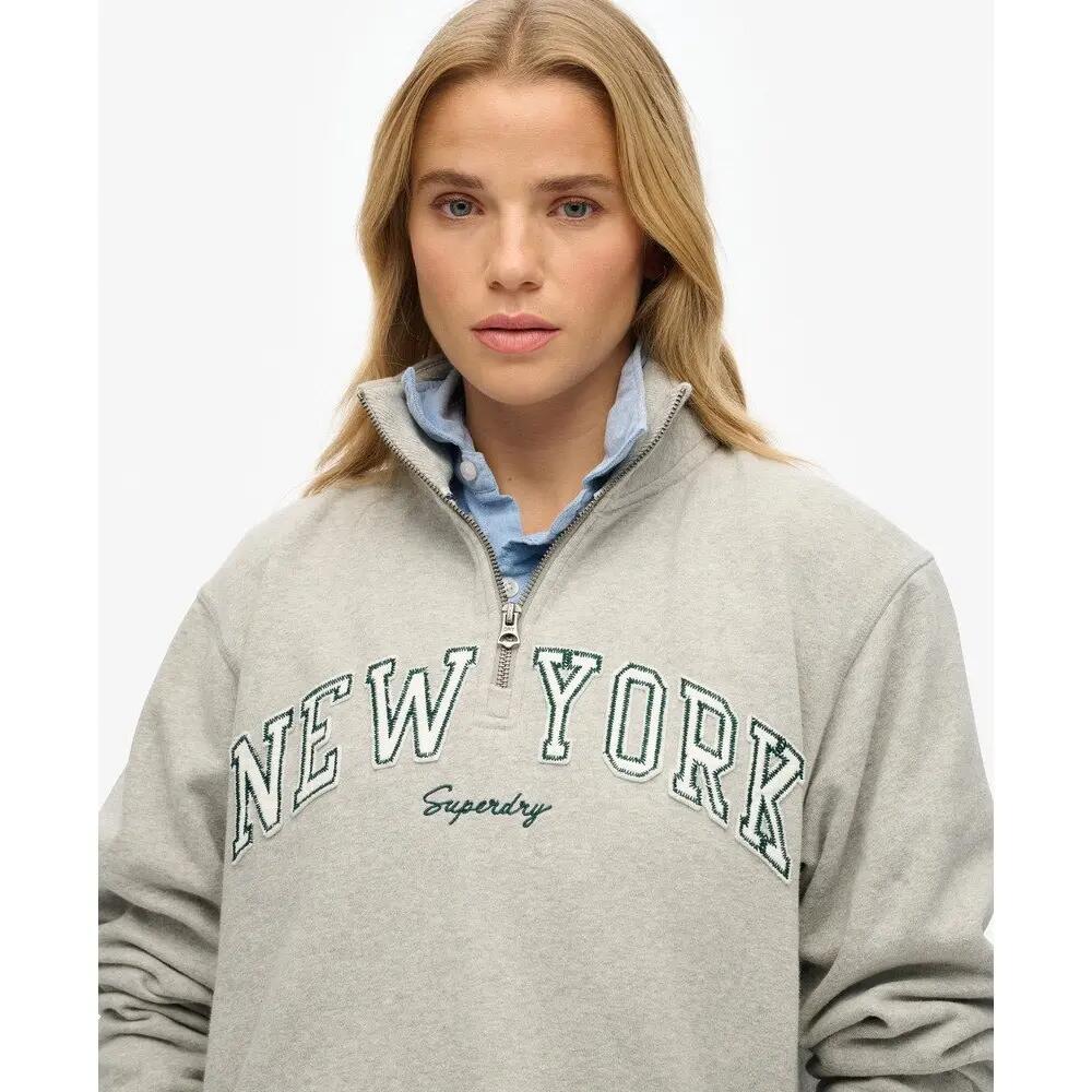 Sweatshirt 1/2 zip femme Superdry Athletic Ess Applique 5/6