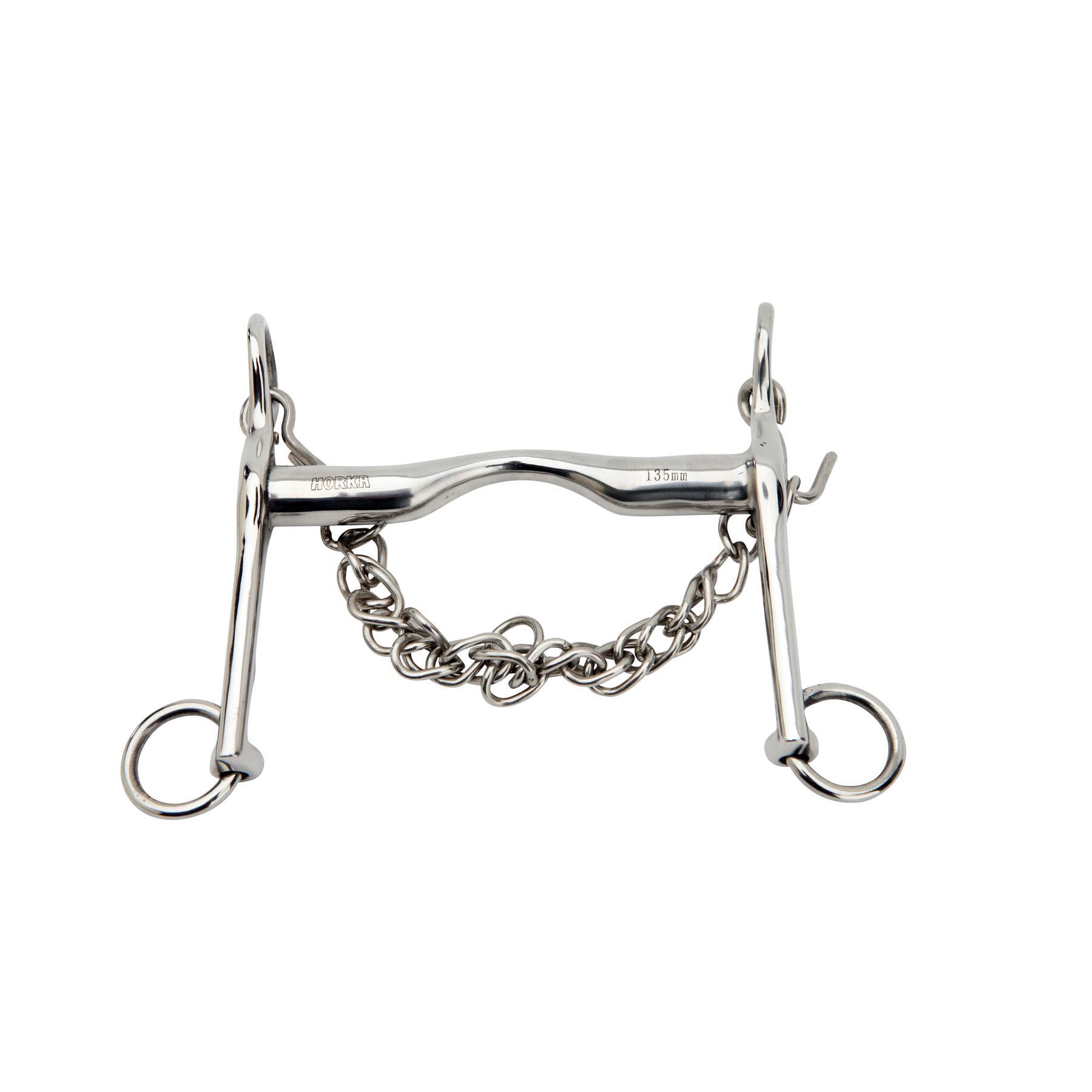 Mors de bride pour cheval weymouth inox Horka 1/1