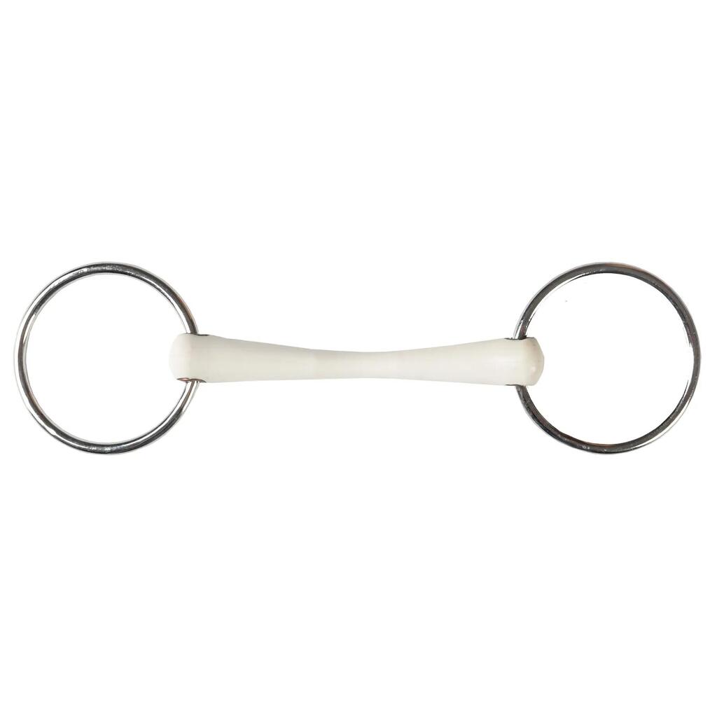 Flexible bit with 2 rings for horse HORKA