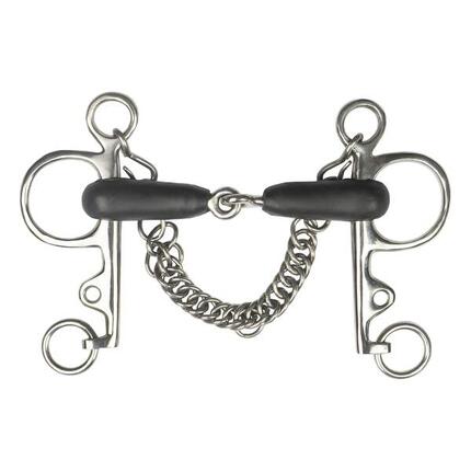 Pelham pour cheval joint caoutchouc Horka