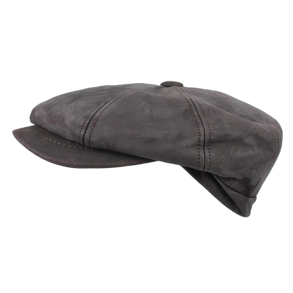 Nappa leather button cap HORKA