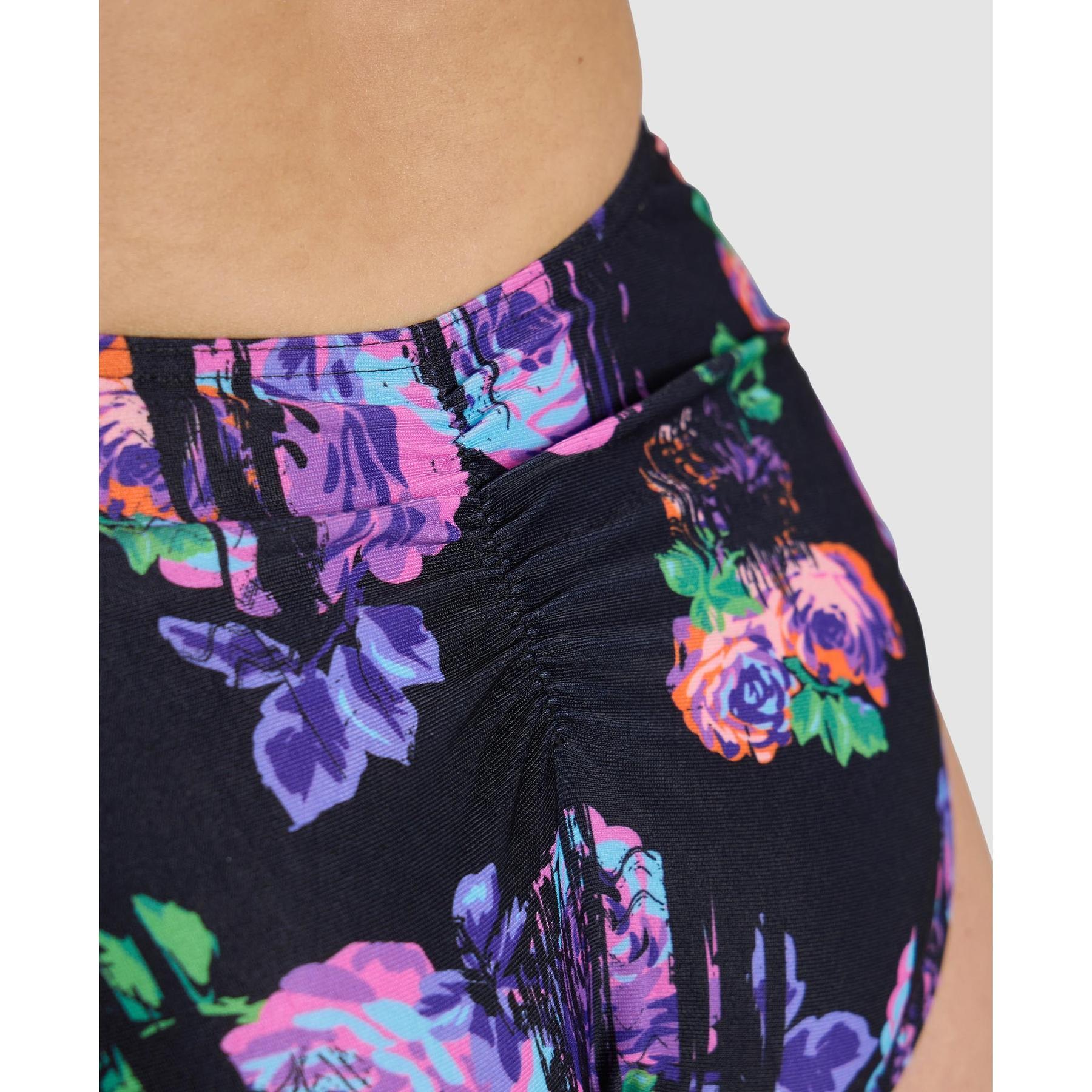 Maillot de Bain Arena Femme Rose Texture Swimsuit Xcro Noir 4/5