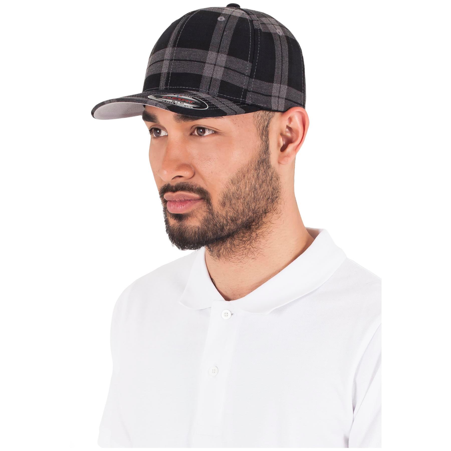 Casquette Flexfit tartan plaid 2/7
