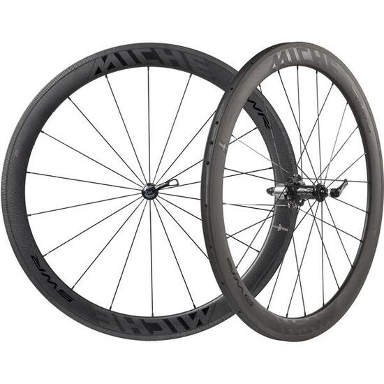 Coppia di ruote di bicicletta Triangle Miche Swr Full Carbon Tube