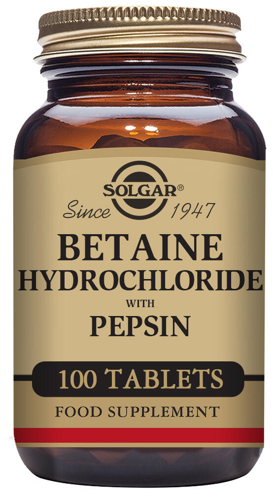 Betaina Hidroclorida 100 Comprimidos 1/3