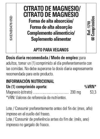 Citrato de Magnesio 2/3