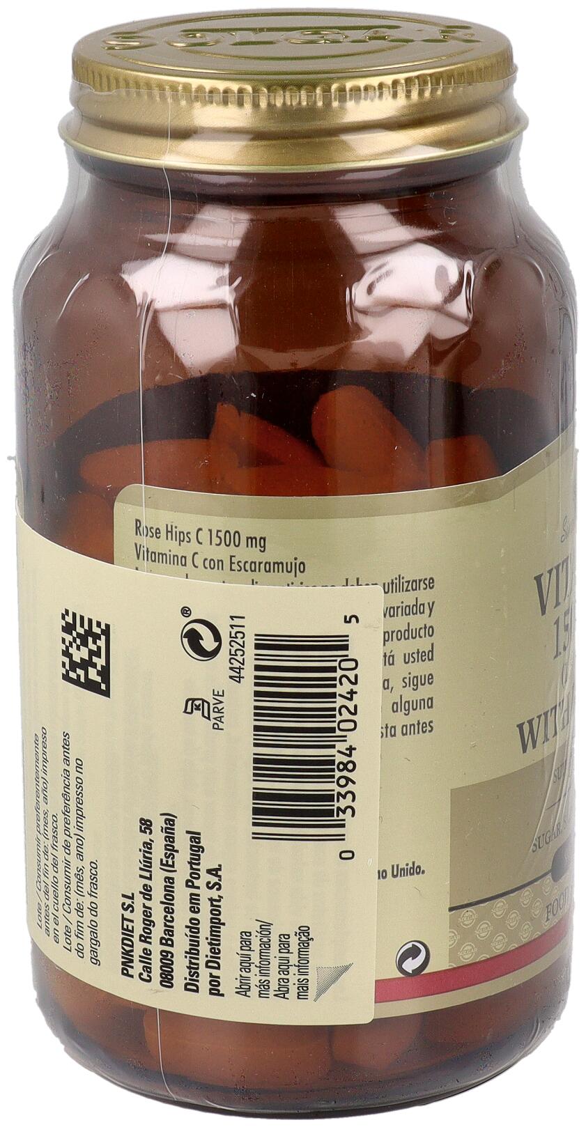 Vitamina C with Rose Hips 1500 mg 3/3