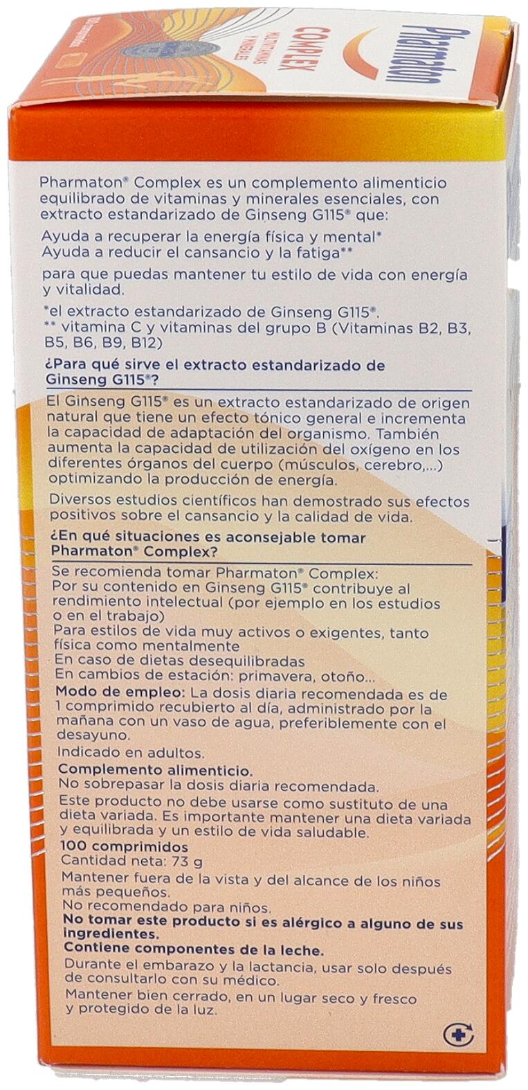 Complex Multivitaminas y Minerales Comprimidos 2/3