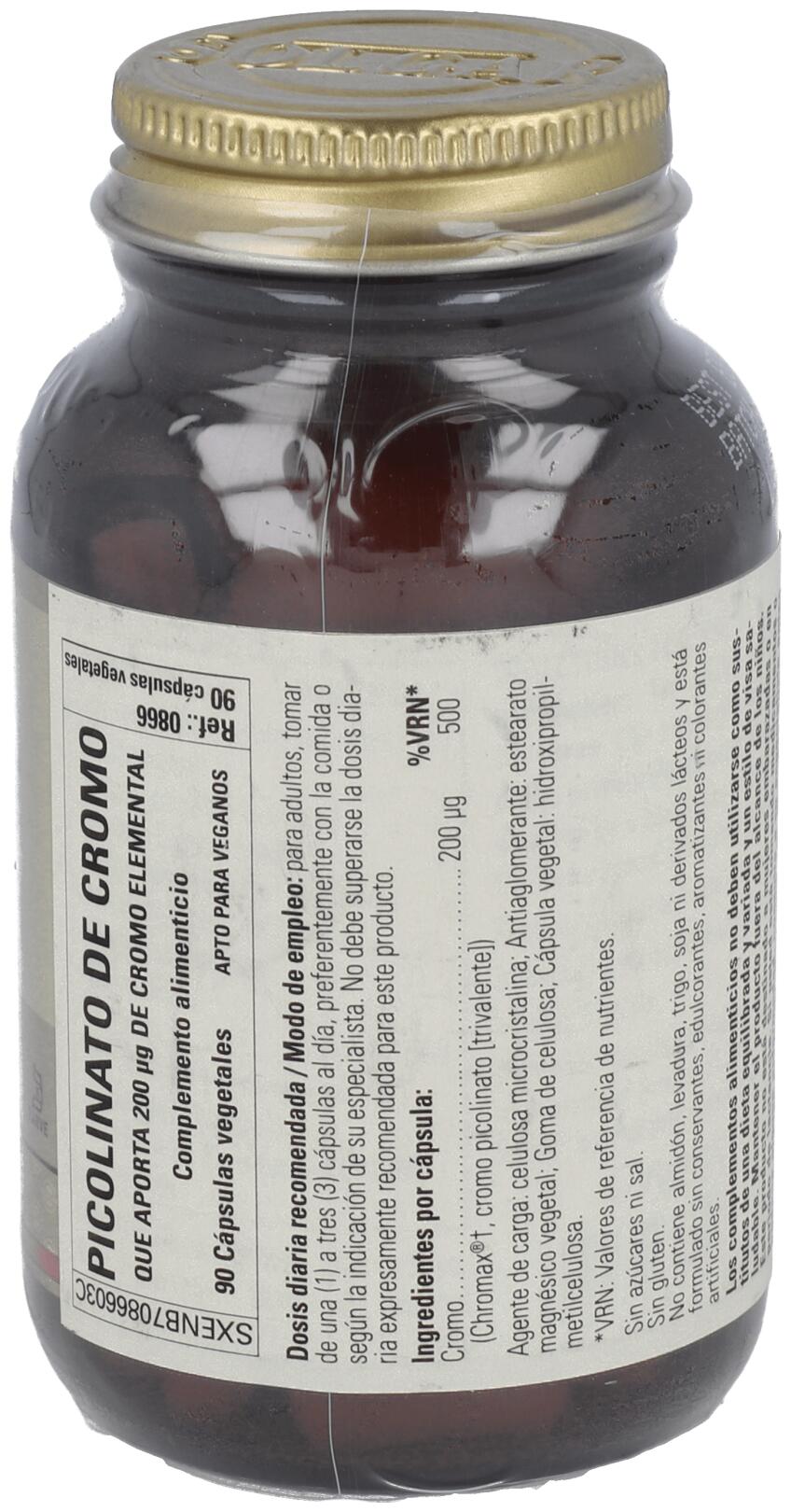 Chromium Picolinate 200 mg 90 Cápsulas 2/3