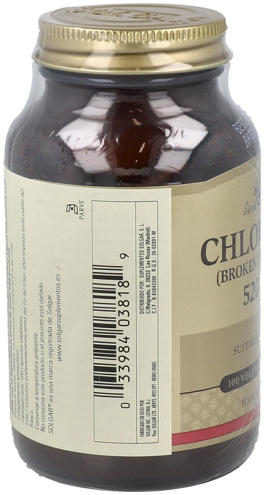 Chlorella de Pared Celular Rota 100 cápsulas 3/3