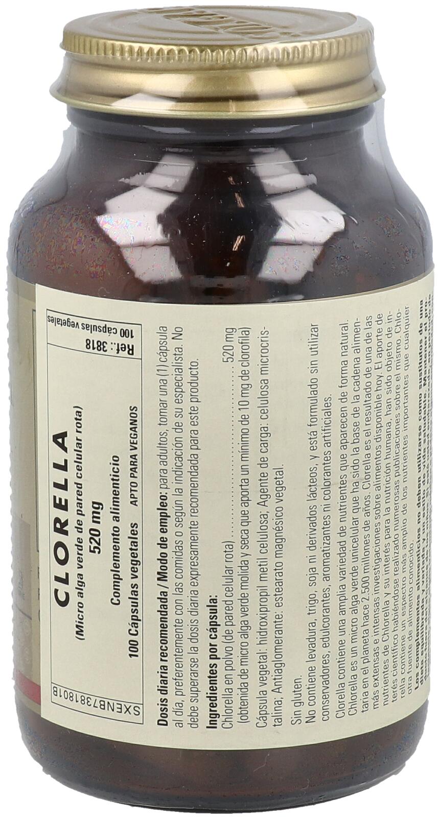 Chlorella de Pared Celular Rota 100 cápsulas 2/3
