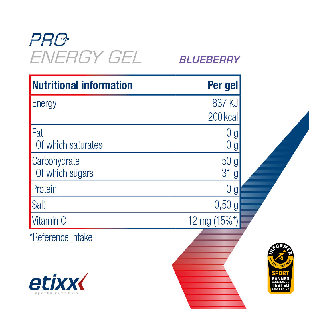 Etixx PRO LINE Energy Gel Myrtille 12x60ml 4/6
